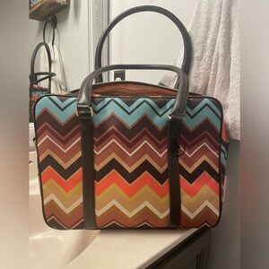 Missoni Multicolor Chevron Tote Bag